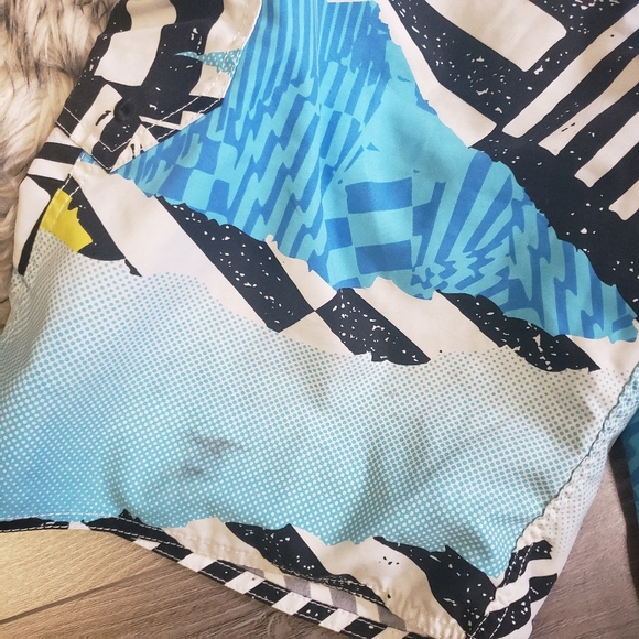 Volcom Mens Blue Board Shorts Swim Trunks Summer Pool Vacation Size 30 Small - Picture 3 of 7